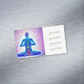 yogi,yoga,チャクラ系，エネルギー，カイ，オーラ，ヒーリ マグネット名刺 (インサイチュ)