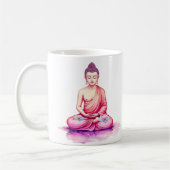 Yogini / Buddha Watercolor Cup, Meditation コーヒーマグカップ (左)