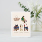 Yogyakarta Ceremony Culture Indonesia Travel ポストカード (スタンド正面)