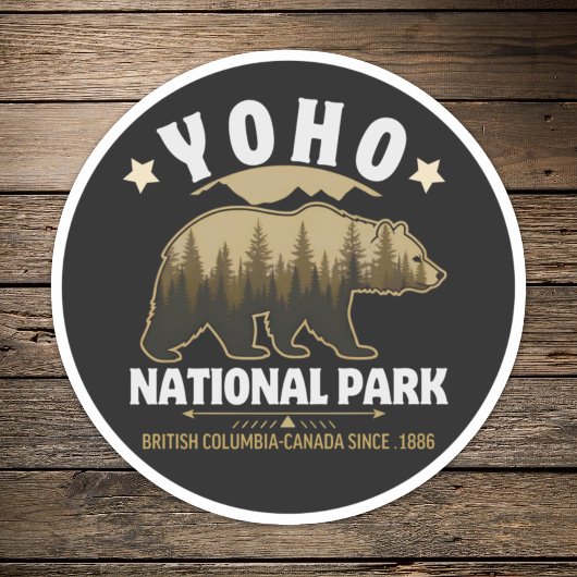 Yoho Bear Design for Nature Lovers – BC Wilderness シール