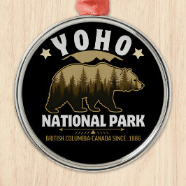 Yoho National Park Bear – British Columbia メタルオーナメント