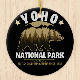 Yoho National Park Bear Design – British Columbia セラミックオーナメント