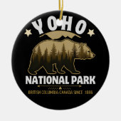 Yoho National Park Bear Design – British Columbia  セラミックオーナメント (正面)