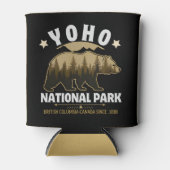 Yoho National Park Bear Design – British Columbia  缶クーラー (正面)