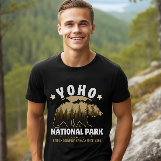 Yoho National Park Bear Design – British Columbia  Tシャツ
