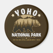 Yoho National Park Canada – Bear & Forest Landscap マグネット (正面)