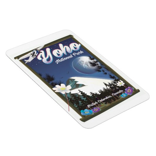 Yoho National Park Canada Vintage旅行ポスター マグネット (右側)