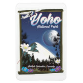 Yoho National Park Canada Vintage旅行ポスター マグネット (縦)