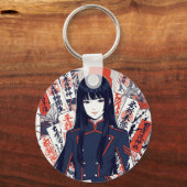 Yokai and protective talismans depicted in a Japan キーホルダー (正面)