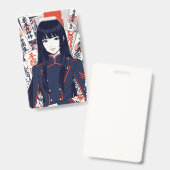 Yokai and protective talismans depicted in a Japan バッジ (正面&裏面)