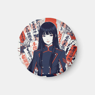 Yokai and protective talismans depicted in a Japan マグネット