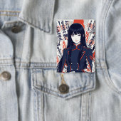 Yokai and protective talismans depicted in a Japan 缶バッジ (インサイチュ)