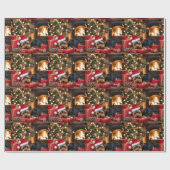 Yokie Pupクリスマス ラッピングペーパー (フラット)