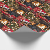 Yokie Pupクリスマス ラッピングペーパー (角)