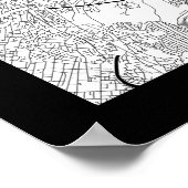 Yokohama Japan Map ポスター (角)