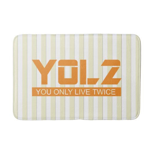 YOL2ただオレンジあらゆる色の引用文の二度住んでいます バスマット (正面)