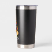 Yolked Hen – Funny Strong Chicken Kettlebell Gym 保温保冷タンブラー (左面)