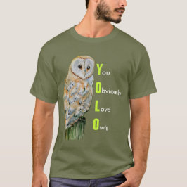 YOLOのメンフクロウの水彩画 Tシャツ