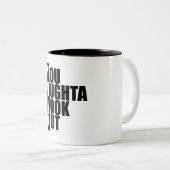 YOLOの垂直箱 ツートーンマグカップ (正面右)