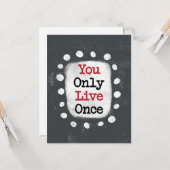 YOLOグリーティングカード1回のみライブ カード (正面/裏面インサイチュ)