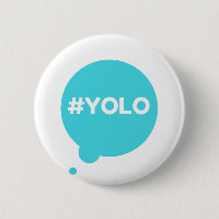 YOLOティール（緑がかった色）バッジ