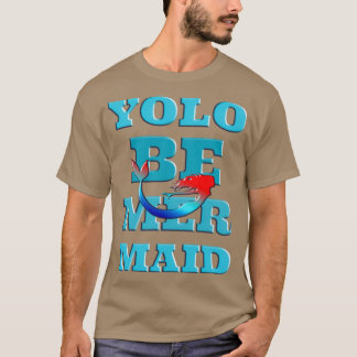 YOLOビーマーメイドサーファーガールT Tシャツ