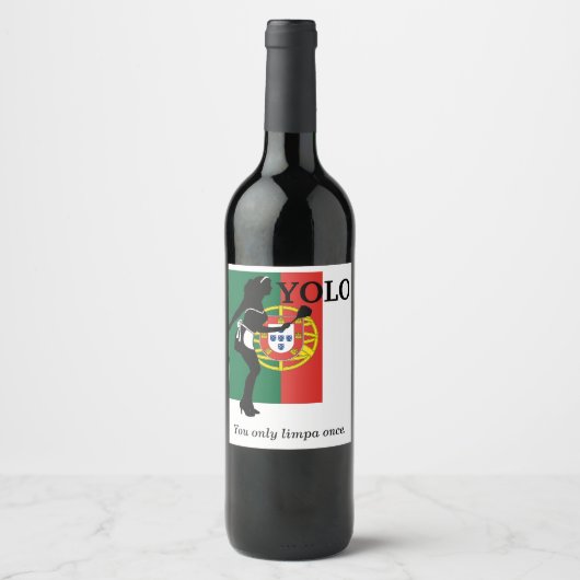 YOLO君は一度だけリムパ。エアーフレッシュナー ワインラベル (正面)