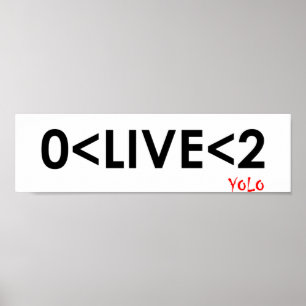 YOLO算数ポスおもしろいター ポスター
