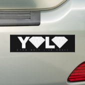 YOLO バンパーステッカー (車上)