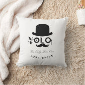 YOLO :1回だけ生きる – スマイル! クッション (ブランケット)