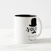 YOLO :1回だけ生きる – スマイル! ツートーンマグカップ (正面右)