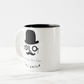 YOLO :1回だけ生きる – スマイル! ツートーンマグカップ (正面左)