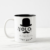YOLO :1回だけ生きる – スマイル! ツートーンマグカップ (左)