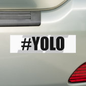 YOLO Hashtag バンパーステッカー (車上)