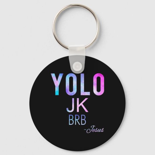 Yolo Jk Brbイエスおもしろいイースターデー総太陽のEcl キーホルダー (正面)