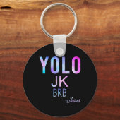 Yolo Jk Brbイエスおもしろいイースターデー総太陽のEcl キーホルダー (正面)