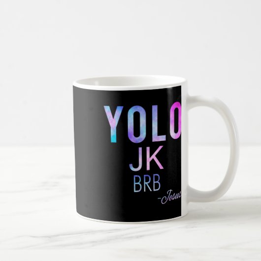 Yolo Jk Brbイエスおもしろいイースターデー総太陽のEcl コーヒーマグカップ (右)