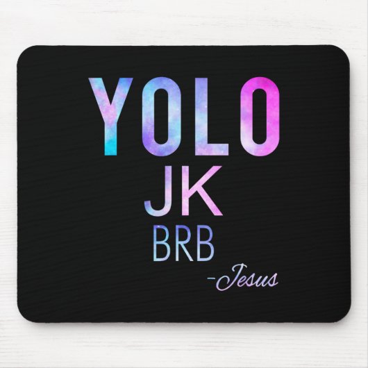 Yolo Jk Brbイエスおもしろいイースターデー総太陽のEcl マウスパッド (正面)