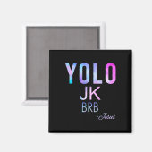 Yolo Jk Brbイエスおもしろいイースターデー総太陽のEcl マグネット (正面/裏面)