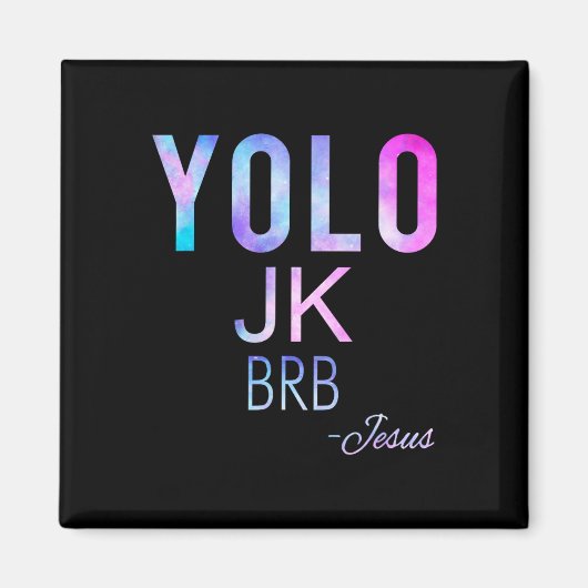 Yolo Jk Brbイエスおもしろいイースターデー総太陽のEcl マグネット (正面)