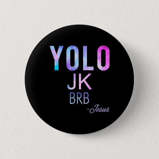 Yolo Jk Brbイエスおもしろいイースターデー総太陽のEcl 缶バッジ (正面)