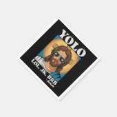 YOLO LOL JK BRBイエズスおもしろいイースター スタンダードカクテルナプキン (角)