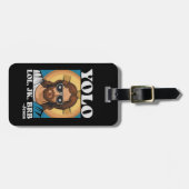 YOLO LOL JK BRBイエズスおもしろいイースター ラゲッジタグ (正面横)