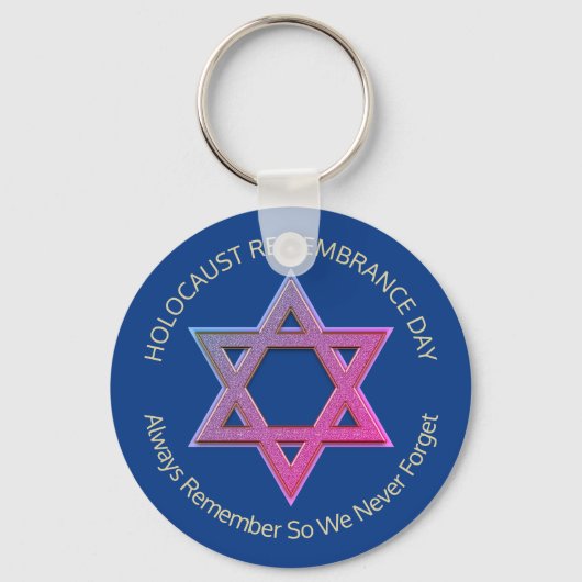 YOM HASHOAHホロコースト記憶キーチェーン キーホルダー (正面)