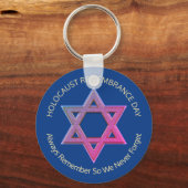 YOM HASHOAHホロコースト記憶キーチェーン キーホルダー (正面)