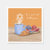 Yom Kippur Break-the-Fast：コーヒー、ザグラナーズ スタンダードカクテルナプキン (正面)