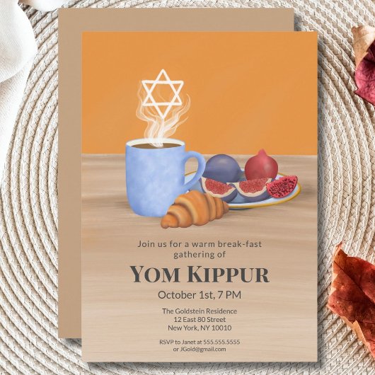 Yom Kippur Break-the-Fast:コーヒー、ザグラナーズ 招待状