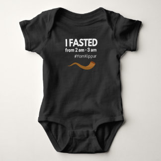 Yom Kippur Jewish Baby I Fasted ベビーボディスーツ