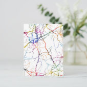 Yongzhou China City Map ポストカード (スタンド正面)