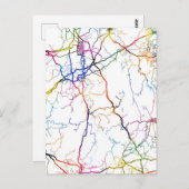 Yongzhou China City Map ポストカード (正面/裏面)